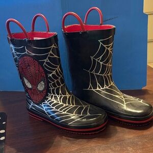 Marvel Black and Red Spider-Man Kids Boots